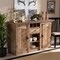 Baxton Studio Albert Rustic Finished Wood 2-Door Dining Room Sideboard Buffet 169-10889 - alternate 5